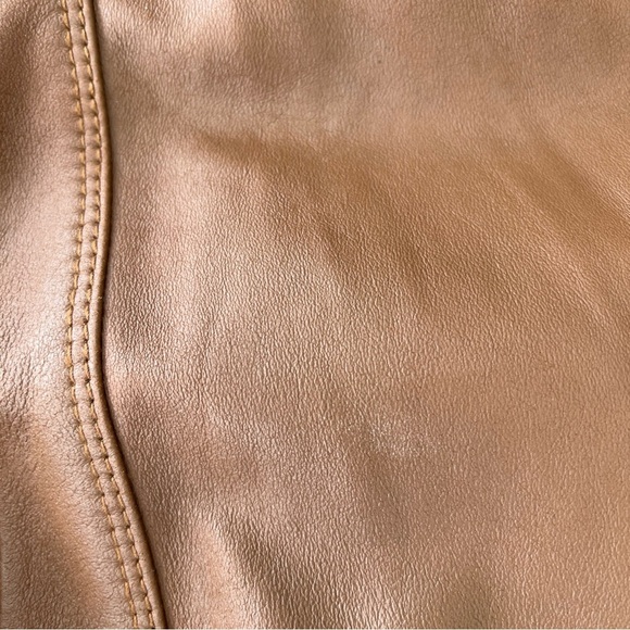 Marc new York Marc Andrews whiskey Leather Women's large bomber Jacket - Picture 4 of 14